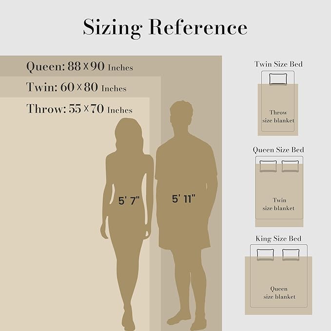 Amélie Home Luxury Striped Faux Fur Throw Blanket for Couch, Embossed Split Fur Cozy Fuzzy Fluffy Luxurious Soft Plush Sofa Chair Bed Gift Blankets for Women Men Wife Friend, 88"x90", Beige