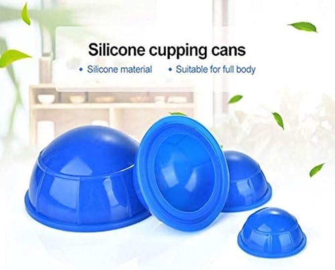 12 Pcs Silicone Massage Cupping Set Vacuum Cupping Acupuncture Cupping Therapy Set Professional Body Massage Cup Set Vacuum Massage Cupping for Pain Relief Muscle Relaxation,Pack of 12