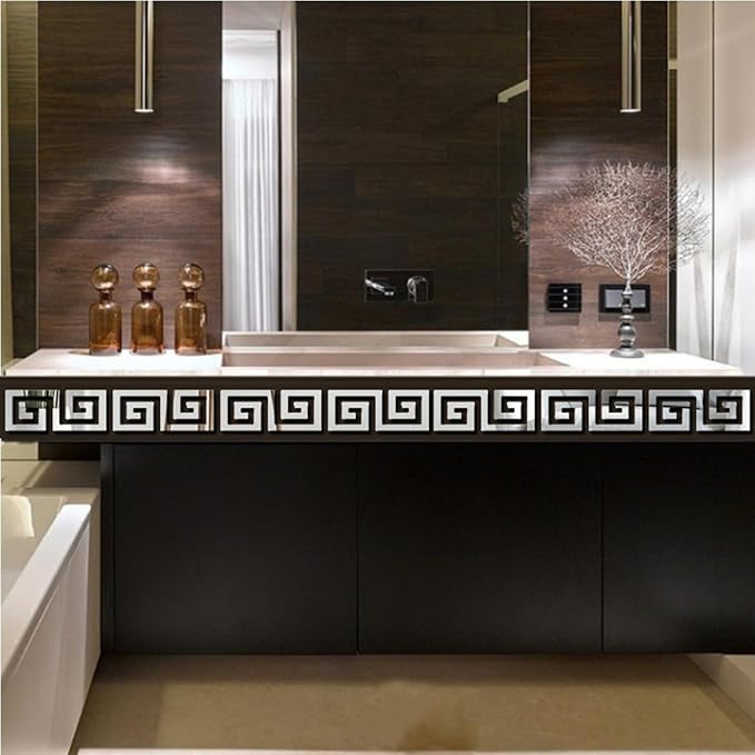 15 Pcs DIY Geometric Shape Acrylic Decorative Mirror Stickers Removable Adhesive Wall Mirror Décor for Living Room Home Background (Silver,3.15 * 7.87inches)