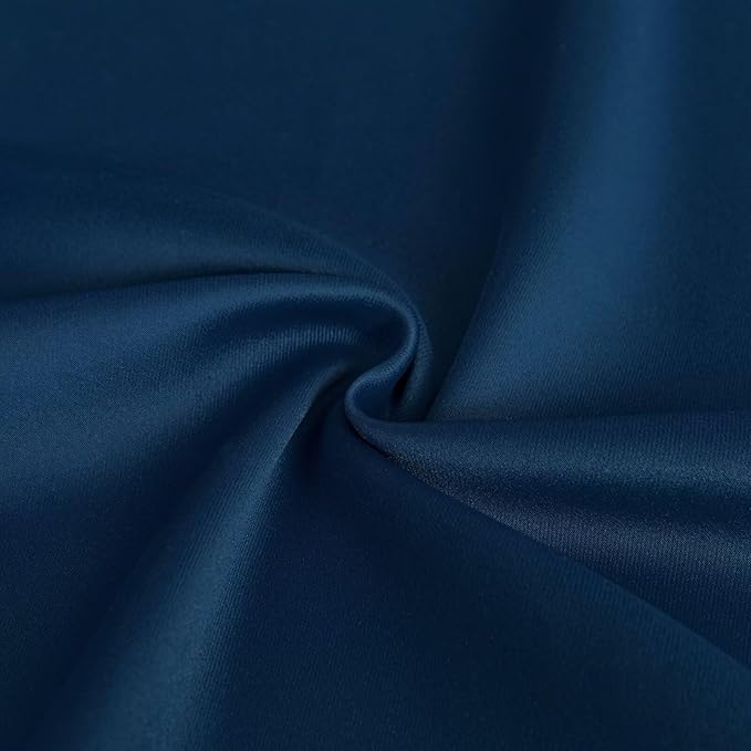 Blackout Curtains 84 Inch Length for Bedroom, Thermal Insulated Blackout Curtains 2 Panels Set, Solid Grommet Privacy Room Darkening Drapes for Living Room Windows(W52 x L84, Navy Blue)