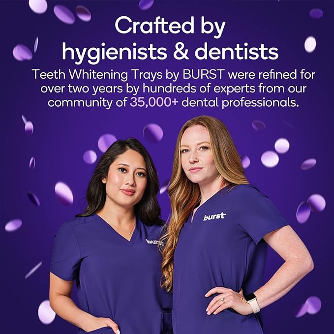 BURST Sensitive Teeth Friendly Whitening Kit | 3 Treatments with 12.5% Hydrogen Peroxide | Up to 3 Shades Whiter After First Use | Prefilled Gel Trays