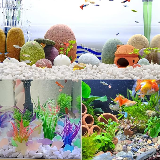 2LB Succulent and Cactus Gravel Pebbles, 1/5 Inch Natural Decorative Polished Stones, River Rocks for Plants, Vases, Aquariums, Terrarium and Outdoor Gardening,Peach