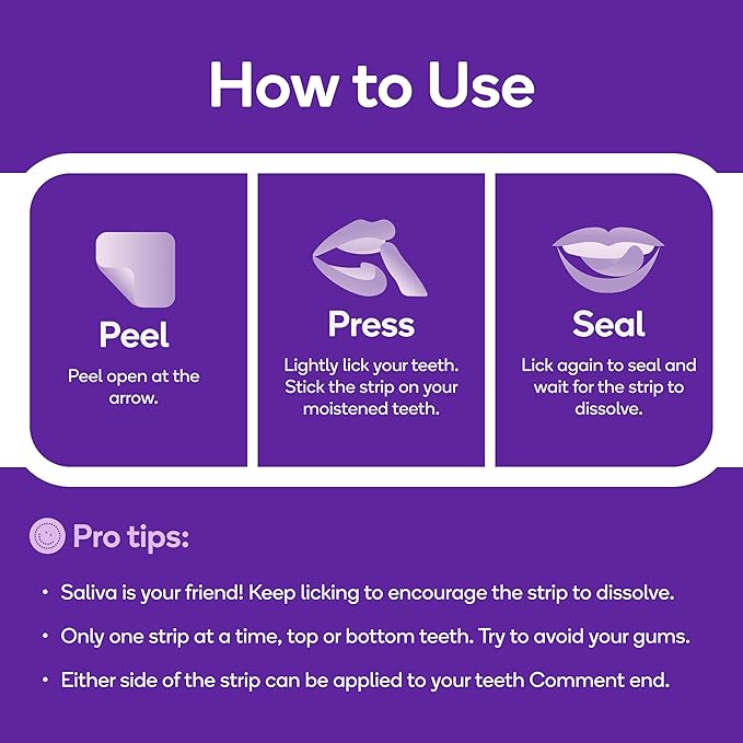 Burst Teeth Whitening Breath Strips (Polar Mint/1 Pack) | Instantly Freshens Breath on The Go | Visibily Whiter Teeth in Just One Use | Dissolves on Teeth