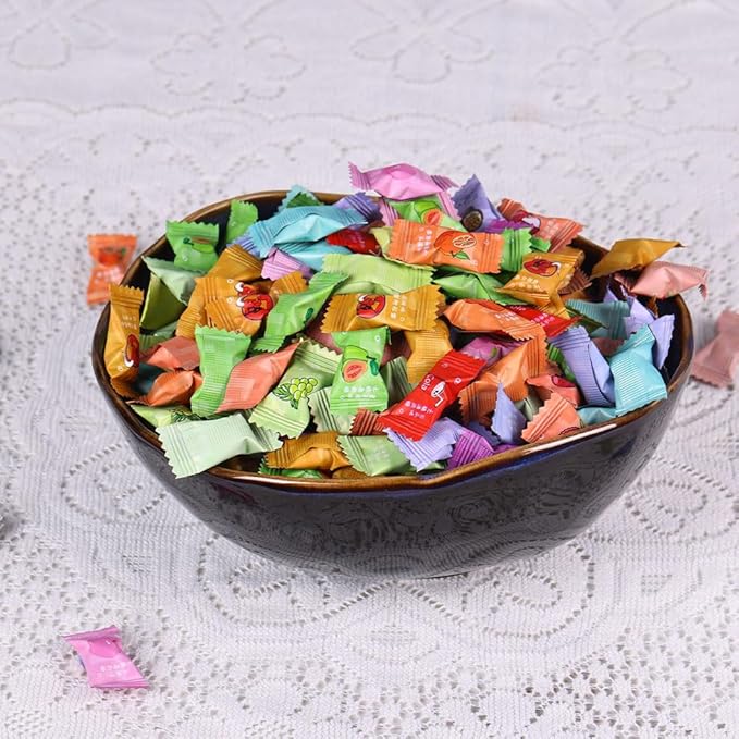 6" Blue Ceramic Decorative Bowl, Entryway Table Decor Pottery Key Bowl, Candy Dish, Salad Bowl, Blue Decor Small Jewelry Trinket Dish for Bedroom, Centerpiece, Bedside Table, Living Room Decor