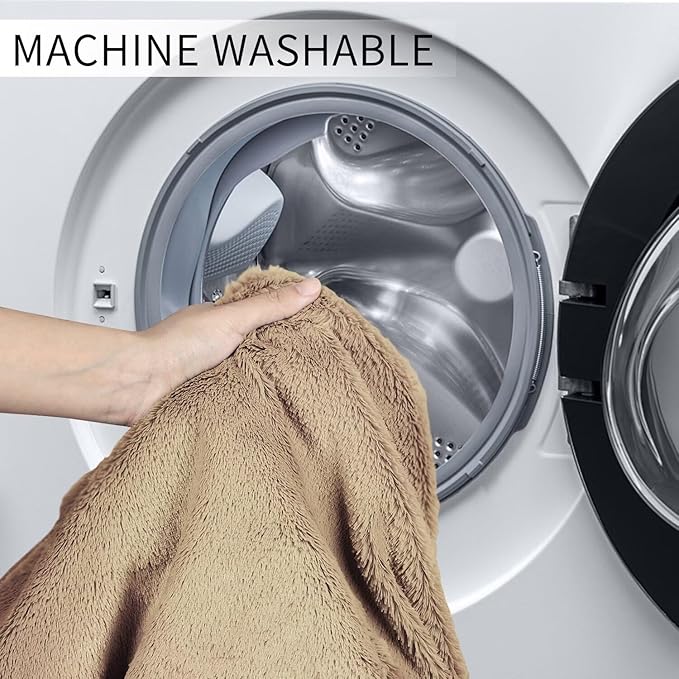 Bean Bag Chair for Adults 8FT,Soft Removable Cover for Teens/Girls Bedroom,Fluffy Giant Round Floor Beanbag Lounger Chairs (No Filler,Tan)