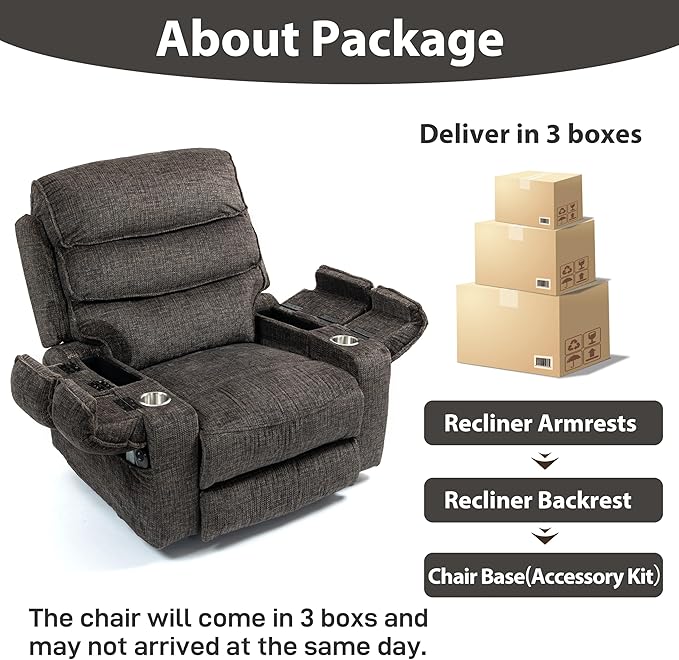 27in Extra Wide Power Lift Recliner Chair for Big Tall with Extended Footrest Heat Massage, Oversized Electric Lift Recliner Chairs for Adults Elderly Seniors, Arm Storage & Cup Holders