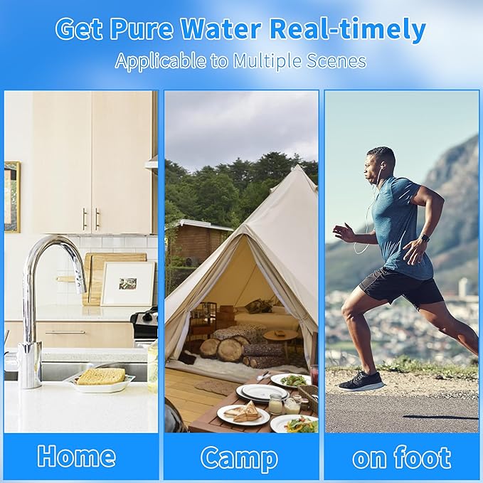 2 Pack Fluoride Water Filter,Replacement for PF-2® Fluoride Filters, Fluoride and Arsenic Filter Compatible with Berkey Gravity Filtration System、 Big、 Travel、 Royal、Imperial and Crown Series