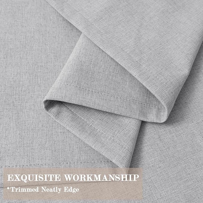 120" Wx108 L Linen Room Divider Drapes for Doorway/Glass Window/Sliding Door/Patio, Extra Wide Pinch Pleated Full Blackout Curtains for Girls Boys Teen Kids Room, 1 Panel, Silver Grey