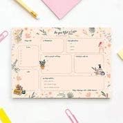 Bliss Collections Daily Planning Pad, To Do List Notebook - Beautiful - Undated Tear-Off Sheets Notepad - Day or Work Calendar, Organizer, Scheduler for Goals, Tasks, Ideas - 8.5" x 11", 50 Sheets