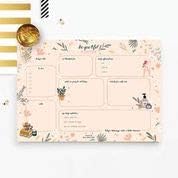 Bliss Collections Daily Planning Pad, To Do List Notebook - Beautiful - Undated Tear-Off Sheets Notepad - Day or Work Calendar, Organizer, Scheduler for Goals, Tasks, Ideas - 8.5" x 11", 50 Sheets