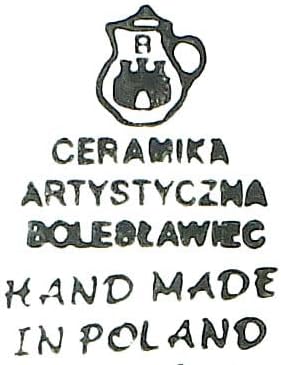 Blue Rose Polish Pottery Tulip Bouquet Oval Platter