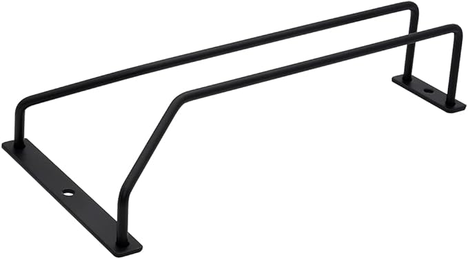 8.8-Inch Wine Glass Rack - Under Cabinet Stemware Wine Glass Holder Glasses Storage Hanger Metal Organizer for Bar Kitchen Black (1 Rows, 3 Pack)