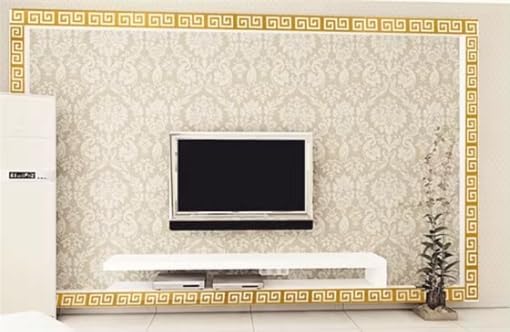 15 Pcs DIY Geometric Shape Acrylic Decorative Mirror Stickers Removable Adhesive Wall Mirror Décor for Living Room Home Background (Gold,3.15 * 7.87inches)