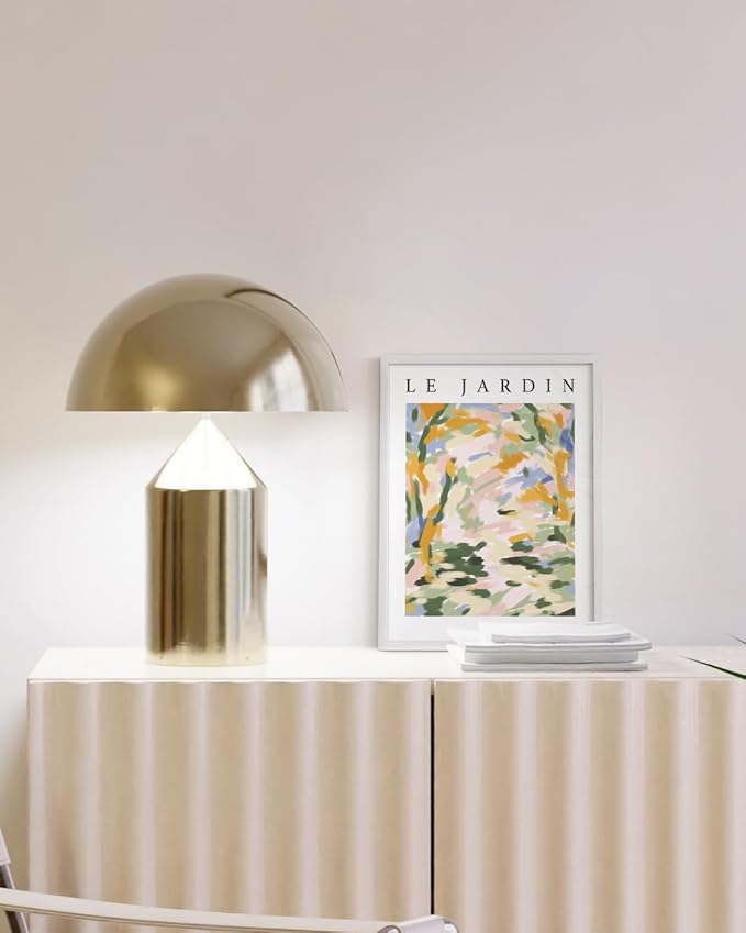 HAUS AND HUES 9x12 White Picture Frame - 9X12 Poster Frame - Vertical & Horizontal Hanging, Shatterproof Plexiglass - Perfect for Home, Room, Office (9x12 in, White)