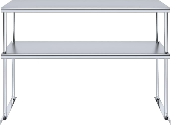 AmGood Double OverShelf Stainless Steel NSF - Many (48" Long x 14" Deep)