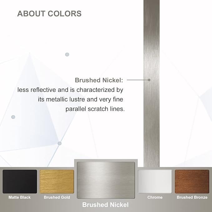 ANDY STAR Brushed Nickel Mirror, 30x48’’ Brushed Nickel Bathroom Oval Mirror with Stainless Steel Metal Frame, Silver Oblong Mirrors Wall Mounted for Bedroom, Living Room Decor