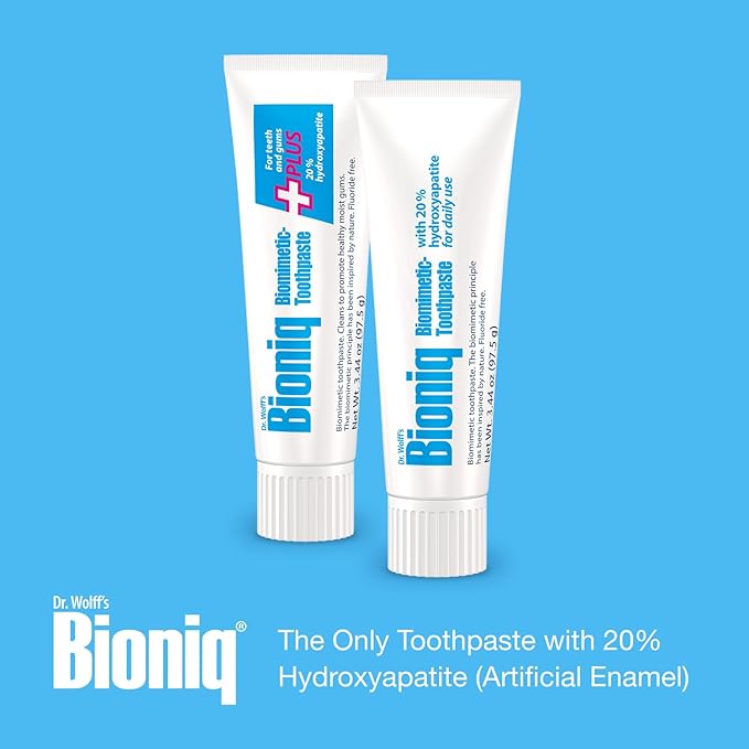 Bioniq Plus Biomimetic Toothpaste with 20 Percent Hydroxyapatite for Teeth and Gums I Clinically Tested I 3.44 oz