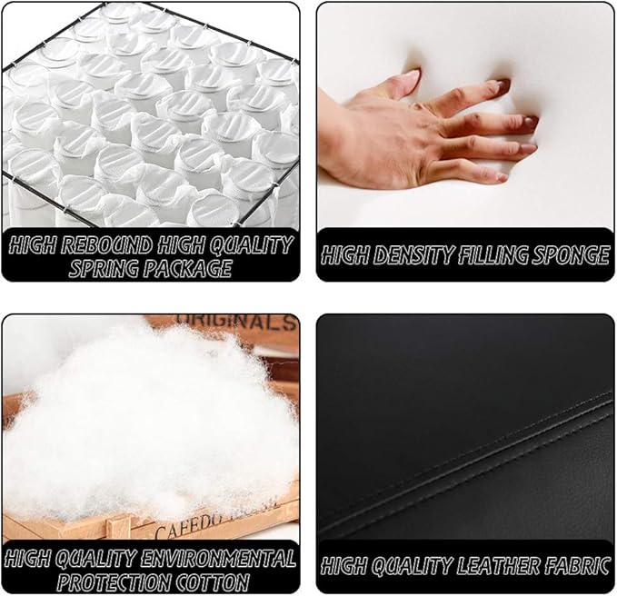 BestMassage | Recliner Chair | with 2 Point Massage Function | Black | with Lumbar Support, Adjustable Push Back, Wide Armrests, Footrest & Padded Seat | Easy Assembly | for Living Room, Home Theatre