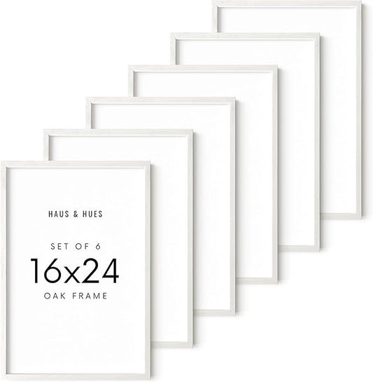 HAUS AND HUES Standalone White Oak Frame Set of 6-16x24