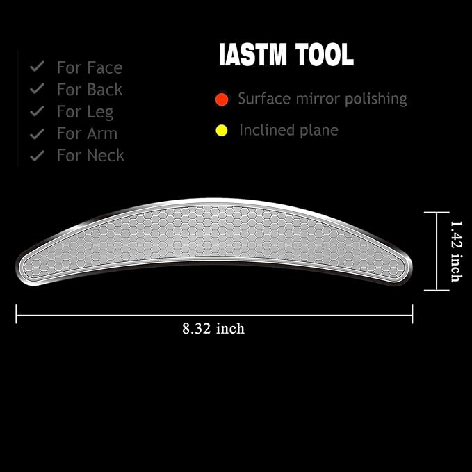 BYYDDIY Stainless Steel Muscle Scraper Tools Set,Gua Sha Scraping Massage Tools,IASTM Tools(DC1)