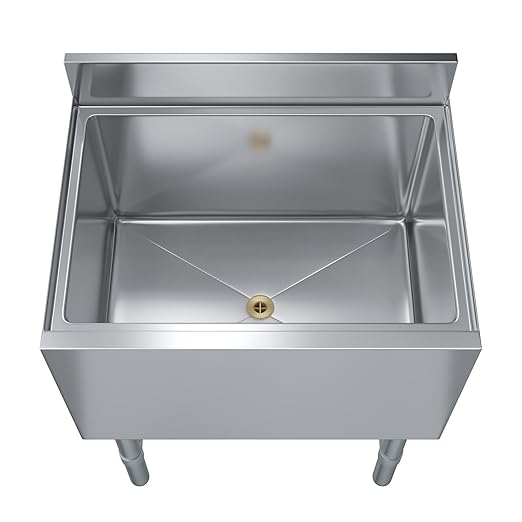 AmGood 18.5 in. x 24 in. Underbar Ice Bin with Sliding Lid | NSF | Stainless Steel Ice Chest with Sliding Lid