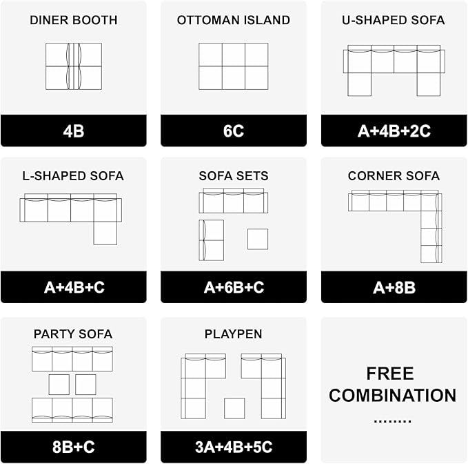 Belffin Modular Sectional Sofa with Double Chaise Velvet U Shaped Sofa Reversible Sectional Couch with Storage Blue