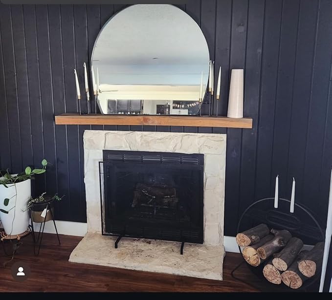 Heavy-Duty Floating Shelf Bracket, Hidden Shelf Bracket for Fireplace Mantel and Shelves, if Installed on Studs, max-Load of 210 pounds, 38 inches, (with Premium Build kit)