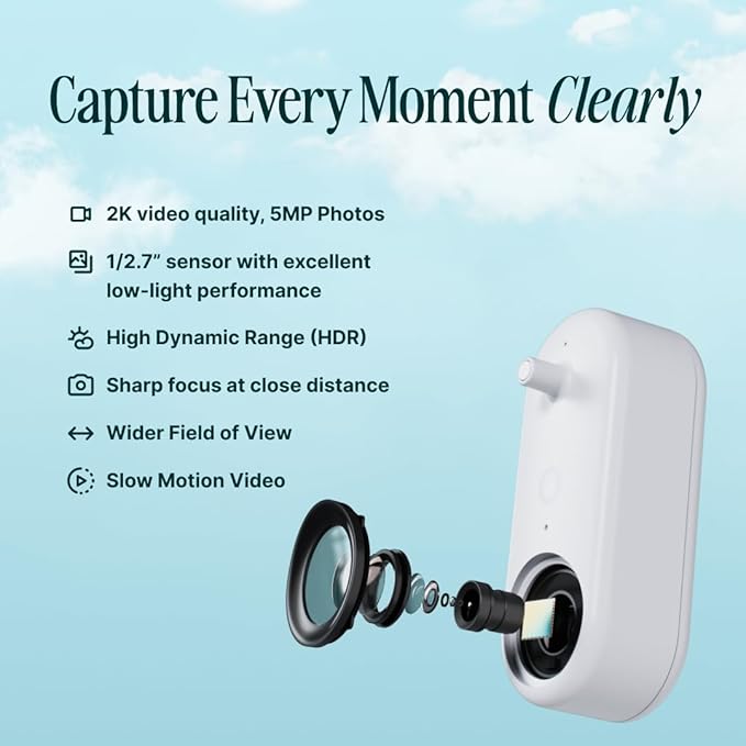 Birdbuddy PRO Solar Smart Bird Feeder with Camera - AI Bird Species Identification, 5MP Photos, 2K HD Video Live Stream Camera, Slow-Motion Video, 2.6in Focus - Blue Solar