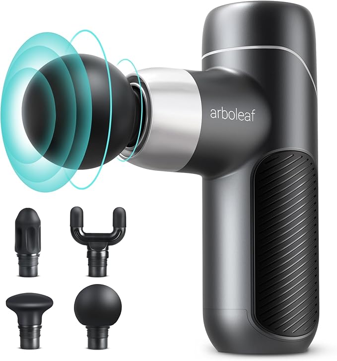 arboleaf Mini Massage Gun Deep Tissue, Muscle Massager for Back Pain Relief, Small Massage Gun Travel Massager Handheld, Quiet Percussion Massager Portable
