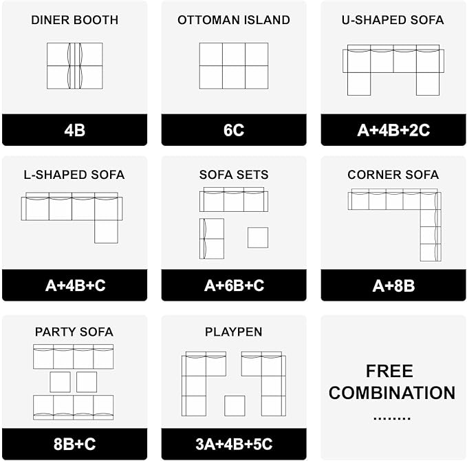 Belffin Modular Sofa Couch with Storage Seats Velvet 3 Seater Sofa for Living Room Green