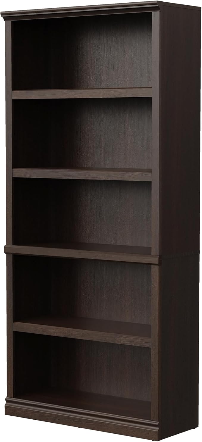 Bookshelf, Open Storage 70 Inch Tall 5 Shelf Bookcase, Floor Standing Bookshelves and Bookcases, Book case for Farmhouse Library Office Bedroom Kids, Dark Cherry - 5 Tier
