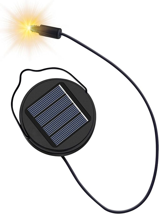AA 600Mah Solar Light Replacement Top Parts for Solar Outdoor Lantern, Waterproof LED Lights for Yard, Garden, Patio Decor DIY Gifts (1Pack)