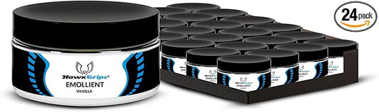 8oz Massage Emollient, Vanilla, Emollient for IASTM and Massage, Soft Tissue Mobilization & Lubrication for Massage Therapy, Shea Butter, Oil Based, Vegan, Cream Alternative, Pack of 24