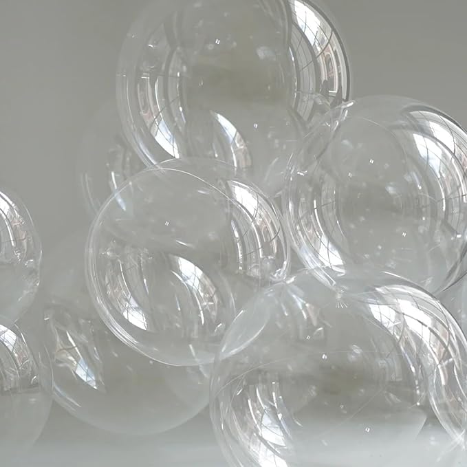 130pcs Clear Balloons Different Sizes 18" 12" 10" 5" Transparent Latex Balloon Garland Arch Kit for Birthday Baby Shower Graduation Wedding Gender Reveal Anniversary Party Decorations