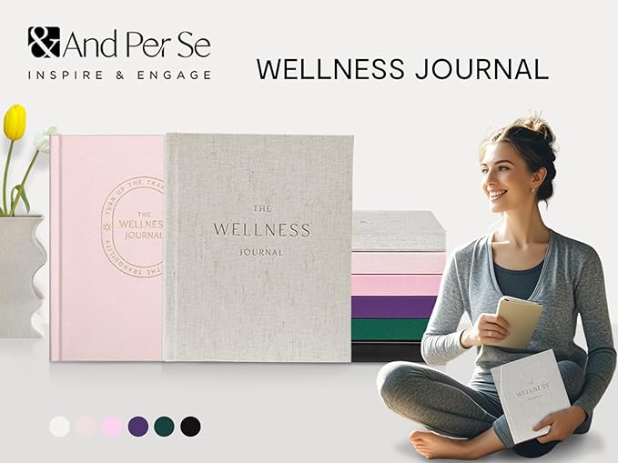 And Per Se Wellness Journal, Undated Daily Wellness Planner to Practice Positive Thinking, Mindfulness & Reflection, 91 Days Self-Care Journal For Women & Men(Forest Green)