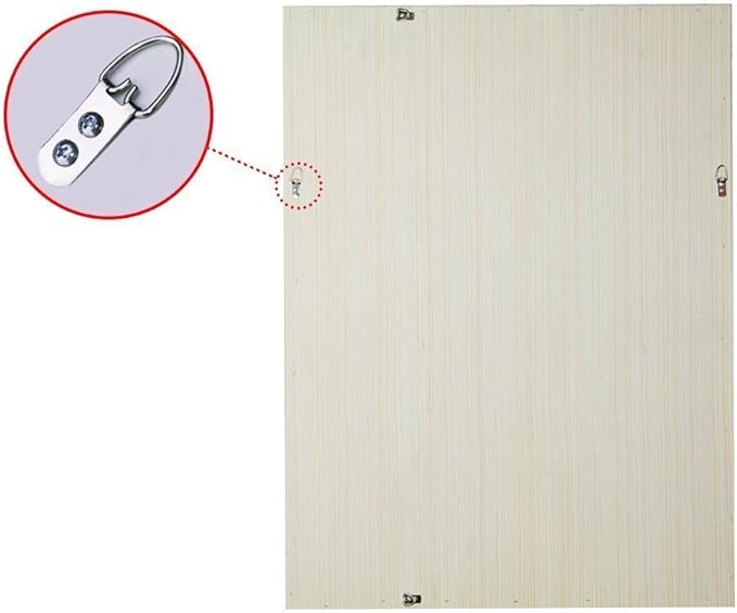 Bathroom Wall Mirror, Decorate Bathroom Mirrors for Wall, Rectangle Modern Bathroom Wall Mounted Mirror Vertical or Horizontal Hanging for Living Room (Silver Frame 32''x24'')