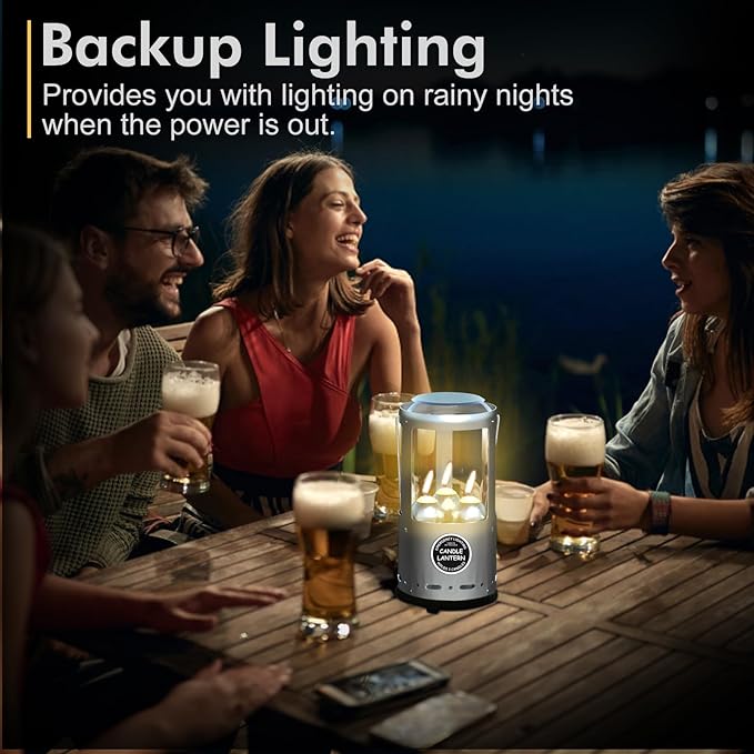 Candle Lantern, Camping Gear for Campers Use, Without Candles