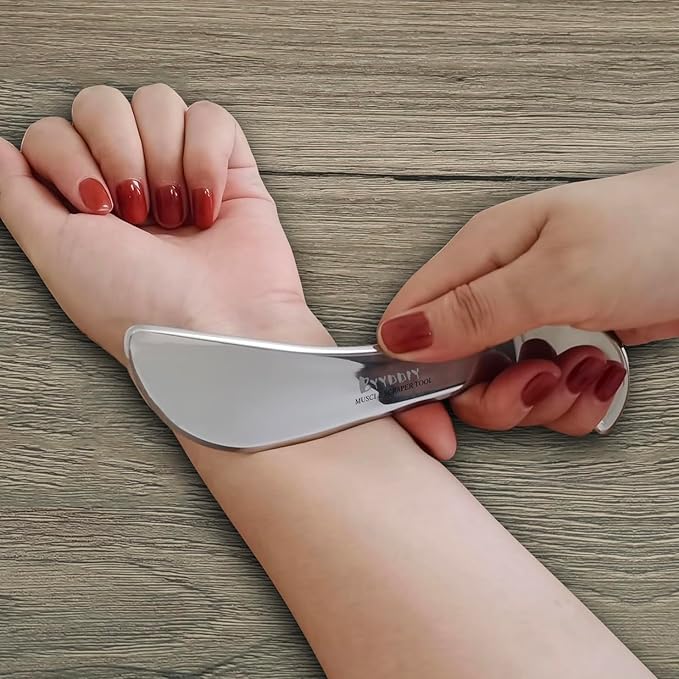 BYYDDIY Stainless Steel Gua Sha Muscle Scraper Tools Kit, Scraping Massage Tool,Massage Scraper Tools for Physical Therapy (M-SD2)