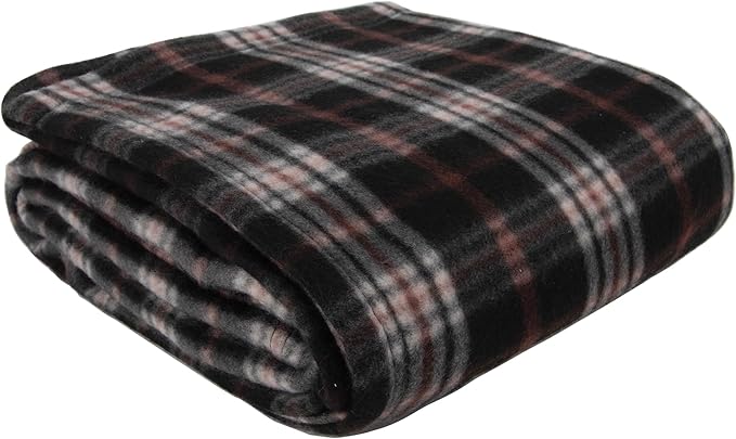 50x60 Throw Blankets, Plaid Fleece Throw Blankets for Bedroom, Couch, Livingroom, Chair, Pets, Outdoors
