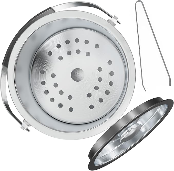 3.2 Liter Ice Bucket with Silicone Lid, Strainer, Tongs, Double Wall Insulated Stainless Steel Ice Bucket Wine Bucket for Cocktail Bar and Parties