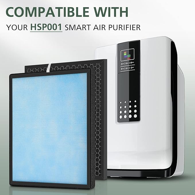 2 Set HSP001 Filter Replacements for HSP001 Smart True HEPA Air Purifier, 4 Stage Filtration of Fine Pre-Filter, Activated Carbon, Cold Catalyst and H13 True HEPA Filter