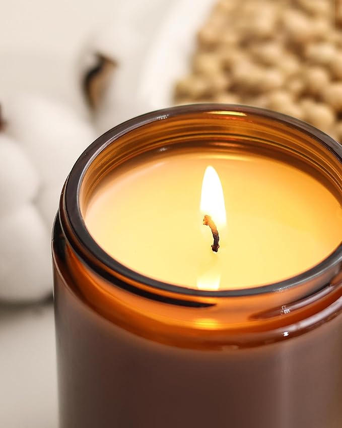 AOOVOO Pumpkin Spice Candles - 22 oz Scented Candles, Aromatherapy Candle, Soy Candle for Home Scented