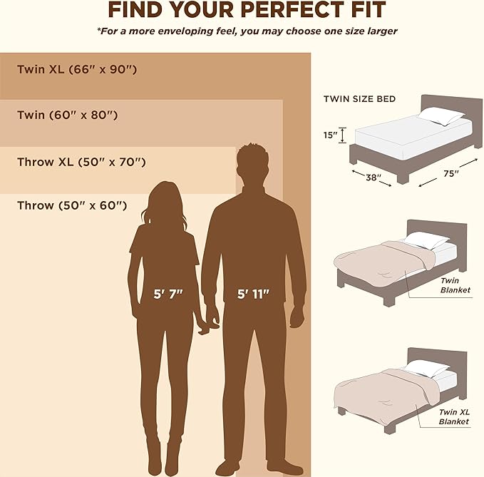 Bedsure GentleSoft Light Brown Twin XL Blanket for Bed - Super Soft Cozy Fleece Blankets for Women, Cute Throws for Girls, Dorm Room Essentials for Girls Teens Back to School, 66x90 Inches