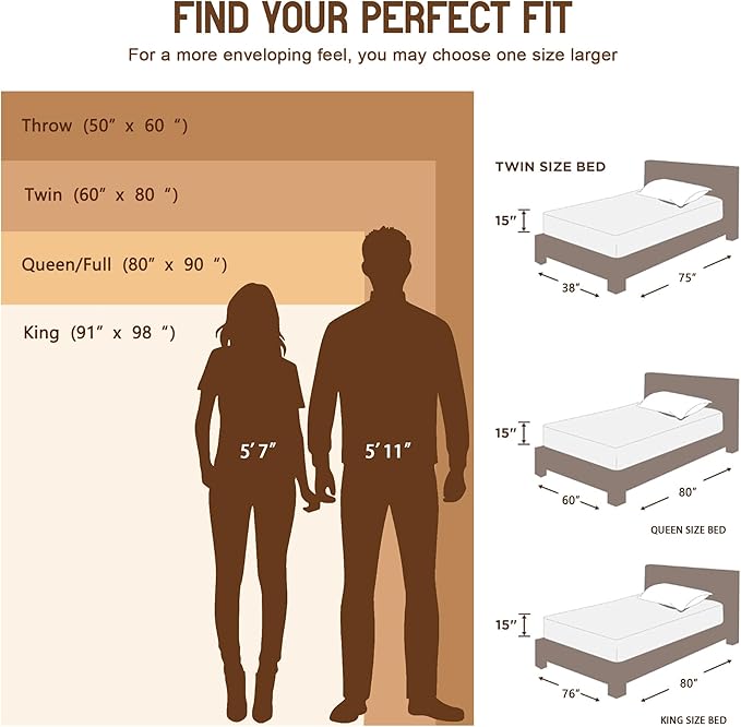 Boho 100% Organic Cotton Large Throw Blanket 50" x 60" - All Season Rustic Ultra Soft Breathable Floral Bird Blanket for Bed Sofa Couch Chair Bedspread Quilt Gift-Teal,Beige