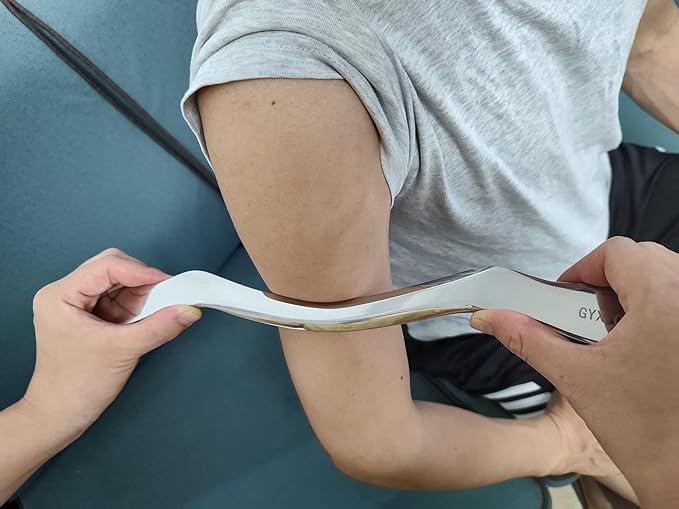 4 in 1 Stainless Steel Gua Sha Muscle Scraper Tool, Professional IASTM Physical Therapy Tool Set for Massage and Scraping