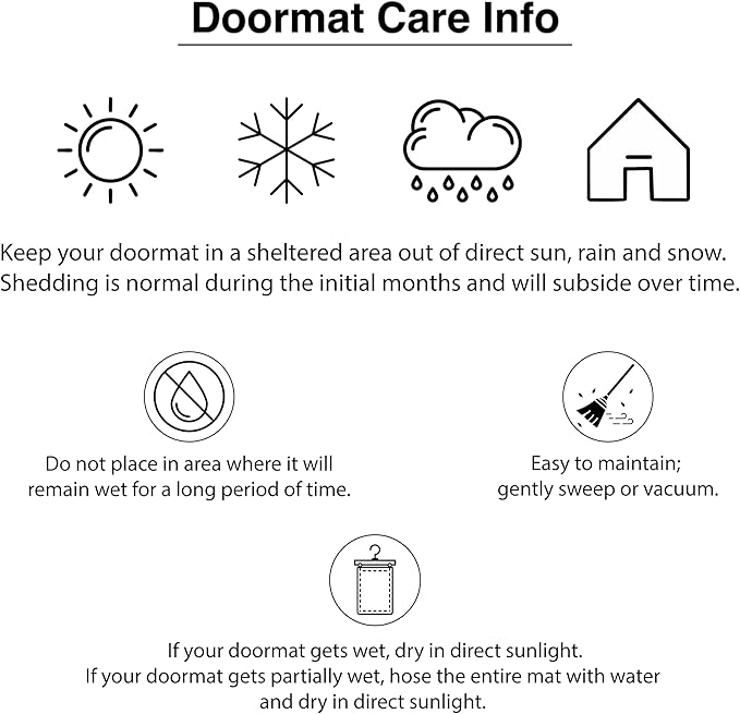 Calloway Mills 152962436Y Black Border 24" x 36" Monogram Doormat, (Letter Y)