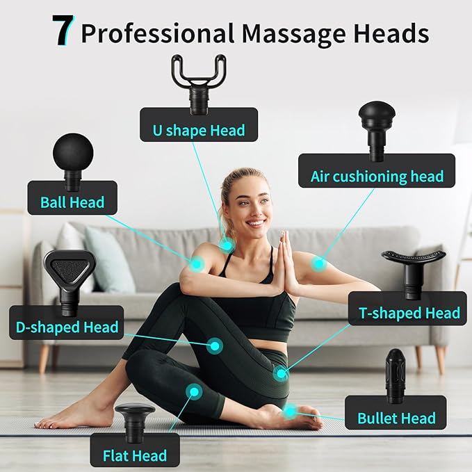arboleaf Massage Gun, Powerful Massage Gun Deep Tissue, Handheld Percussion Muscle Massager with Portable Travel Case for Athletes, Relax, Gifts