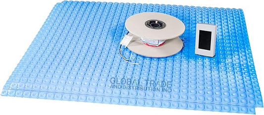 All-in-one Electric Radiant Floor Heating Kit 15 Sq Ft 120V with 2855301 Thermo Connect WiFi Programmable Thermostat, Heat Uncoupling Membrane, Underfloor Heat Cable, Safe Installation Tools