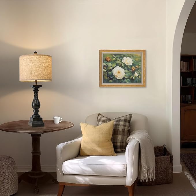 BOBOMOMO 27" Farmhouse Table Lamp Set of 2 with USB A+C for Bedroom Living Room Vintage Rustic Traditional Nightstand Bedside Lamps Retro Side Table Lamps (Black)