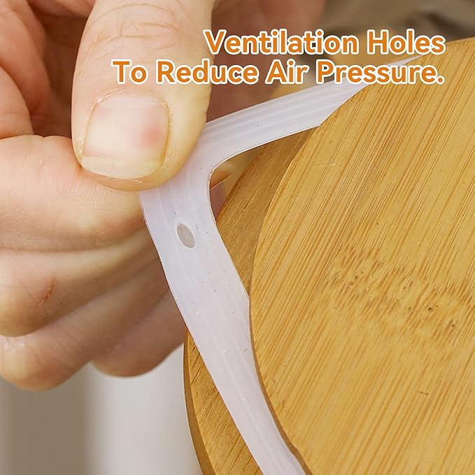 Canister Sets for Kitchen,Ceramic Kitchen Canisters for Countertop with Airtight Wood Lids for Serving Ground Coffee, Tea, Spice, Grains, Sugar, Salt (Black Pack of 3 (8.7/27/44 Oz))